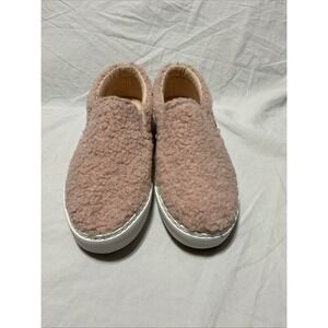 LAMO Womens Piper Slip On Pink Wool Fashion Fuzzy Sz 8 Gel